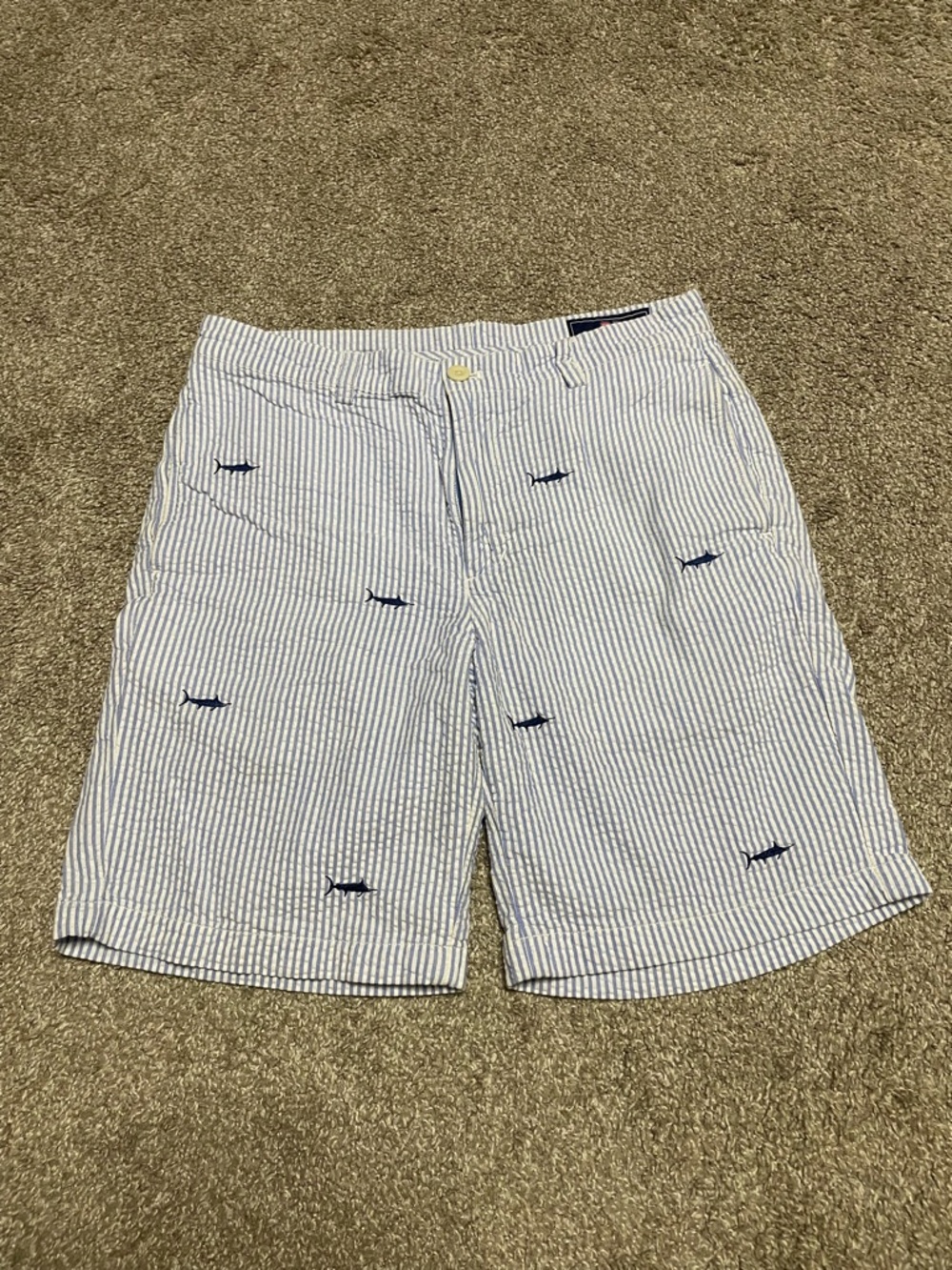 Vineyard Vines Seersucker Marlin Shorts Men’s Size 32